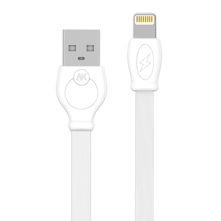 WK WDC-023 2.4A 8 PIN Fast Charging Cable length: 3M (White)