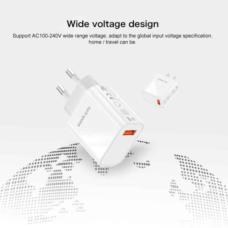 SPACE Rock T48 QC3.0 SINDO Ports USB Chargeur de Voyage Prise US