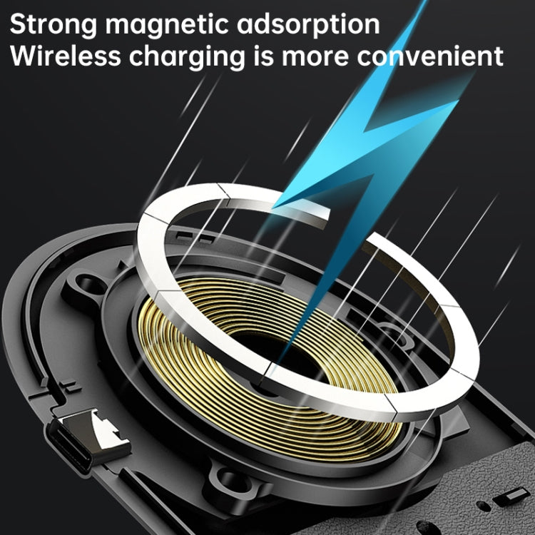 WS39 15W MAGSAFE Base de Cargador Inalámbrico Dual plegable Magnético para Teléfonos Móviles y relojes de Apple y Airpods (Blanco)