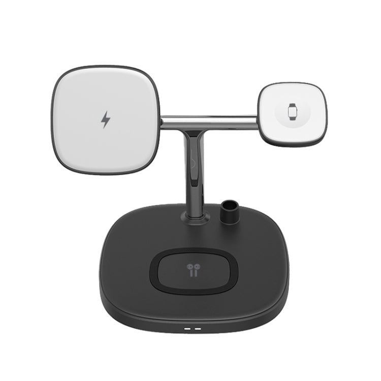 Wiwu M8 4 en 1 Cargador Inalámbrico Magnético para iPhone 12 Series Apple Watches Airpods Apple Lápiz 1