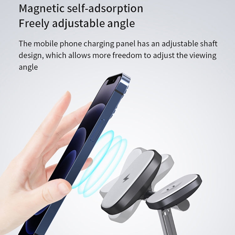Wiwu M8 Chargeur sans fil magnétique 4 en 1 pour iPhone 12 Series Apple Watch Airpods Apple Pencil 1