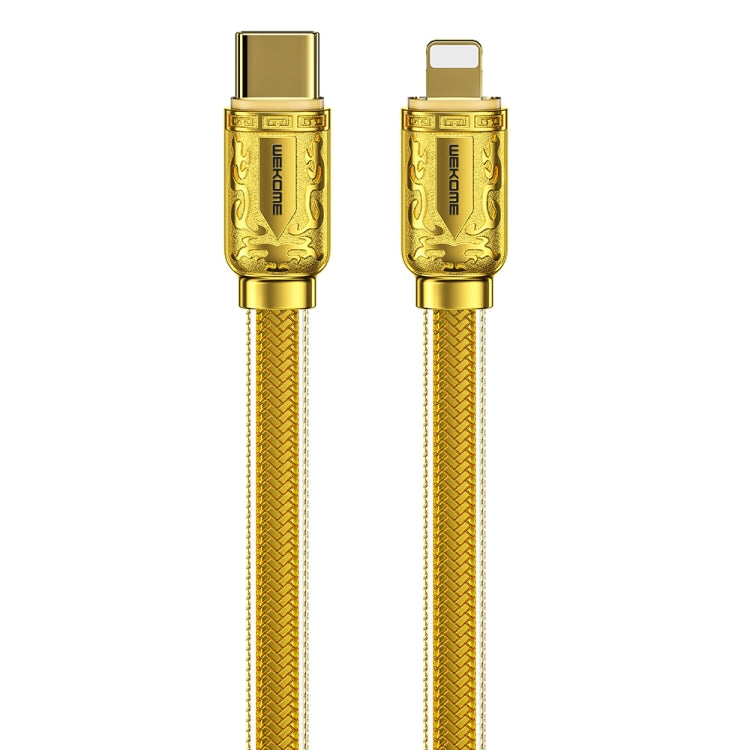 WK WDC-163 8 PIN PD 20W Cable de Carga Rápida longitud: 1m (Oro)