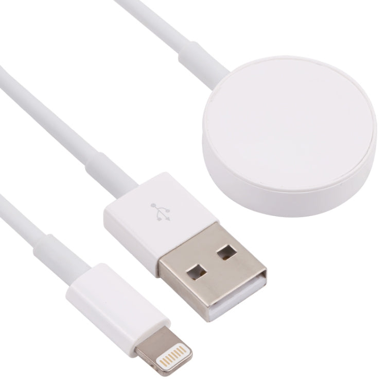 2 in 1 USB to 8 PIN Wireless Charger Data Cable + + + + Cable Length: 1.2m