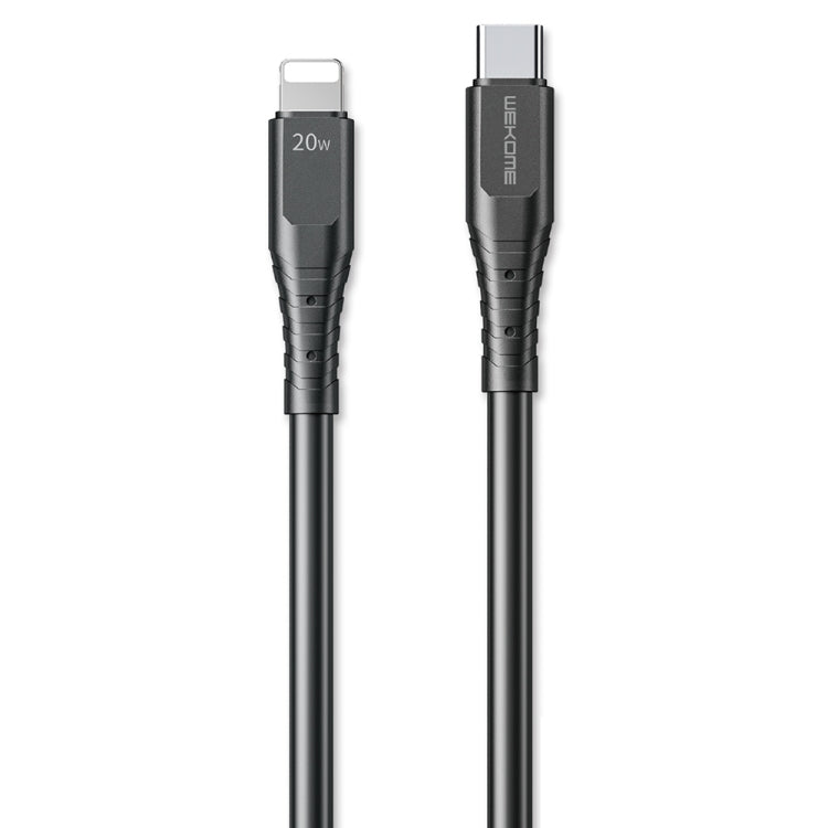 WK WDC-154 Type-C / USB-C to 8 PIN PD 20W Fast Charging Cable Cord Length: 1M (Black)