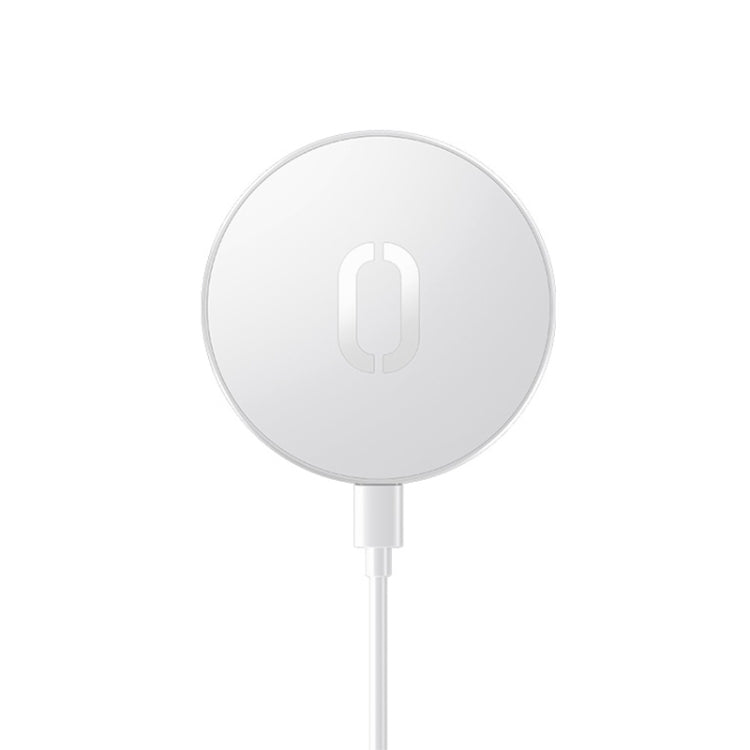 Joyroom JR-A28 15W Ultra-thin Magsafe Magnetic Fast Charging Wireless Charger for iPhone 12 Series (White)