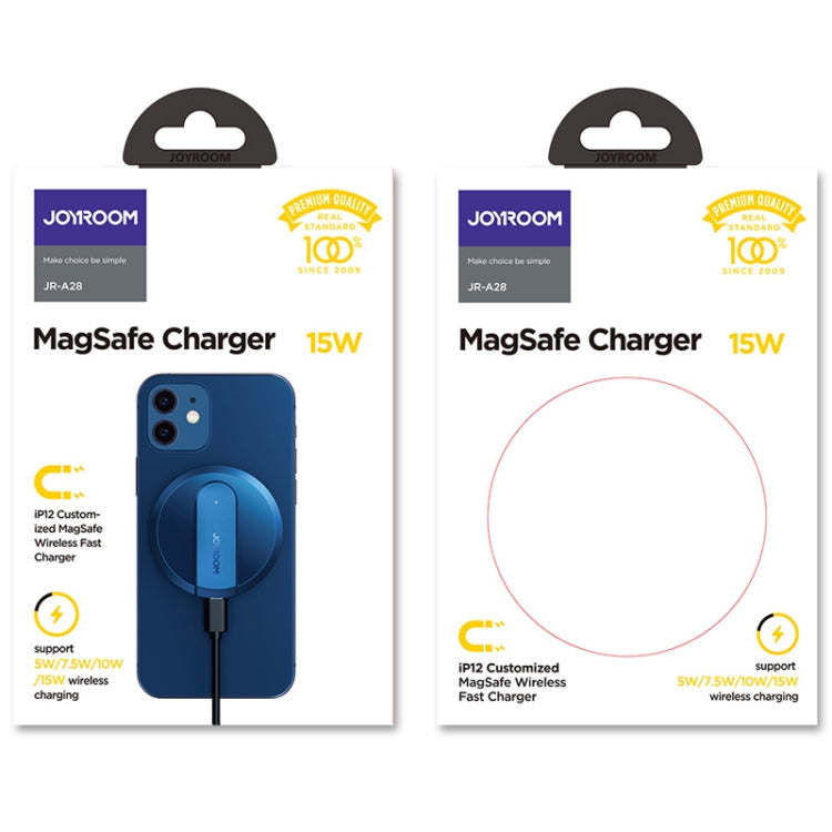 Joyroom JR-A28 Chargeur sans fil magnétique ultra-fin Magsafe 15 W pour iPhone 12 Series (Blanc)
