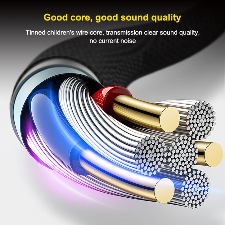 WIWU YP02 3.5mm to 8 Pin AUX STEREO Audio Cable length: 1.5m