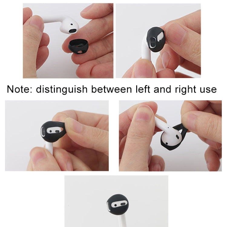 Embouts en silicone pour casque Bluetooth sans fil pour Apple AirPods (noir)