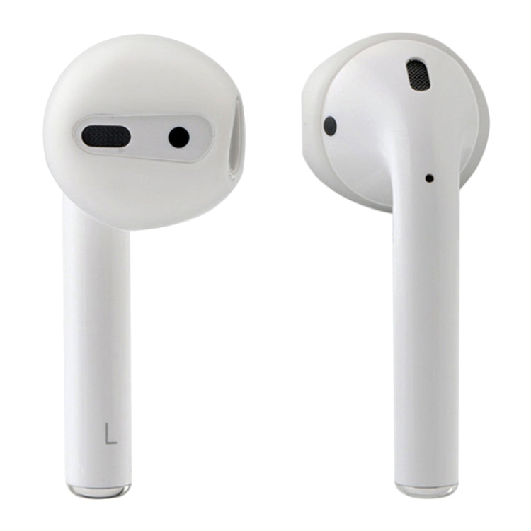 Silicone Eartips for Wireless Bluetooth Headphones for Apple AirPods (Transparent)