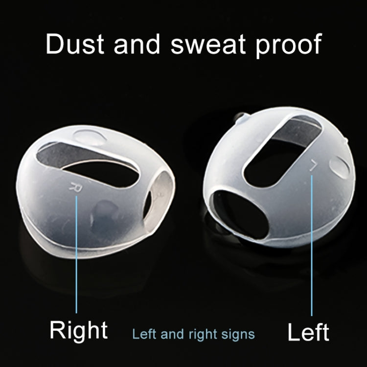 Embouts en silicone pour casque Bluetooth sans fil pour Apple AirPods (transparent)