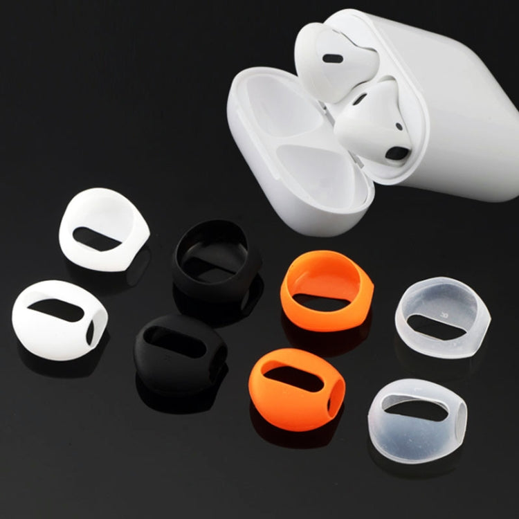 Silicone Eartips for Wireless Bluetooth Headphones for Apple AirPods (Transparent)