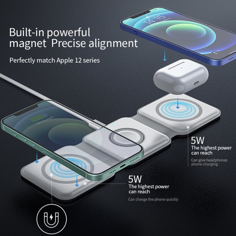 WiWU Muti-function Stand for Airpods Max with Wireless Charging Base  Bulit-in Magnet Auto-sleep