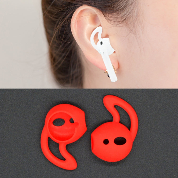 Wireless Bluetooth Headphones Silicone Earbuds Earbuds for Apple AirPods (Red)