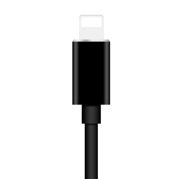 Enkay Hat-Prince HC-15 8 broches + prise jack 3,5 mm vers câble adaptateur audio de charge 8 broches prise en charge jusqu'à iOS 15.0 (noir)