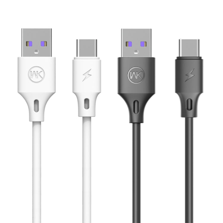 WK WDC-101 1m 5A Full Speed ​​Output Pro Series USB to USB-C / Type C Data Sync Charging Cable (Black)