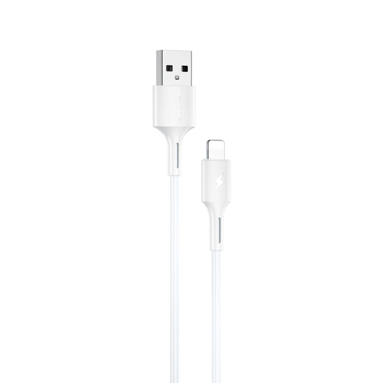 WKOME WDC-136 USB to 8 PIN 3A Fast Charging Data Cable (White)