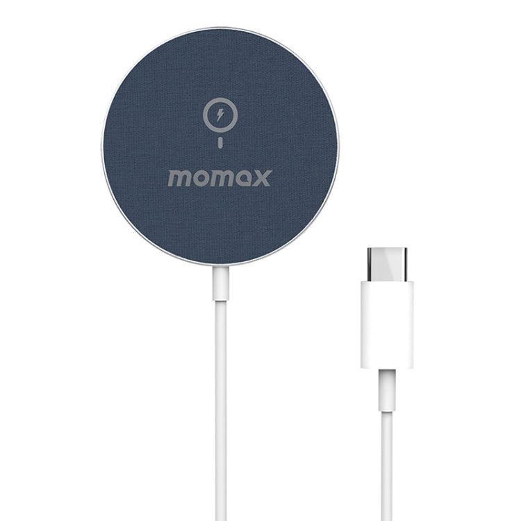 Momax UD19 Q.MAG Ultra-Thin Magsafe Fast Charging Wireless Charger (Blue)