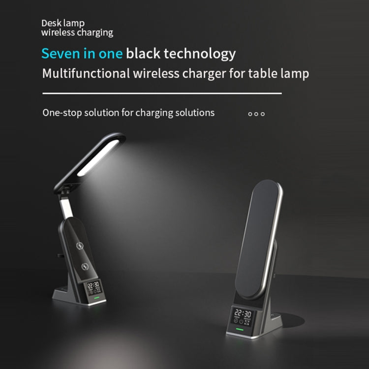 H33 7 in 1 15W Multifunction Desk Lamp Wireless Charger for Mobile Phones / Apple Watches / Airpods