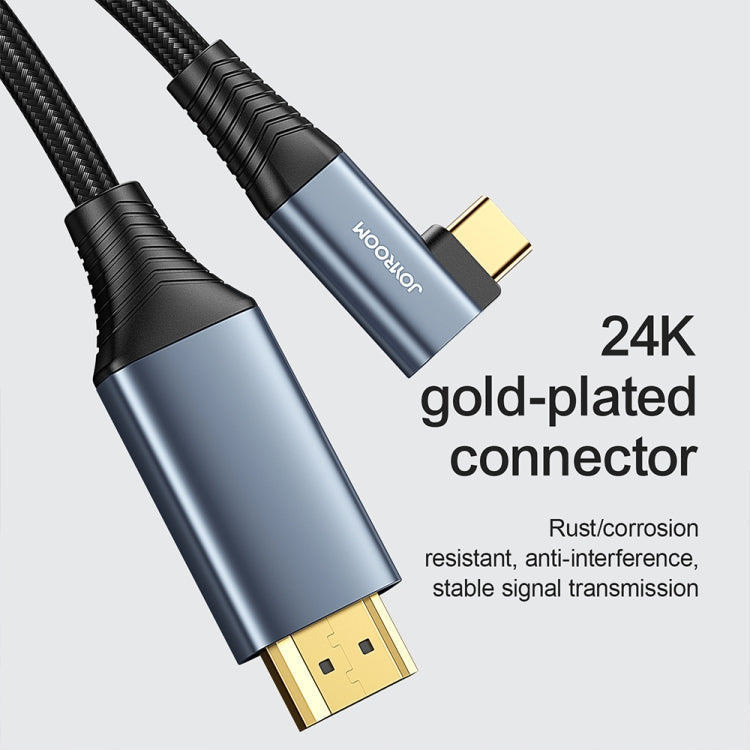 Joyroom SY-20C1 USB-C / Tipo-C Codo a HDMI Cable HDTV HDMI longitud del Cable: 2m