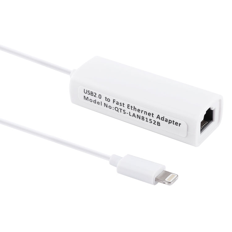 QTS-LAN8152B 1M 8 PIN to RJ45 Ethernet LAN Network Adapter Cable (White)