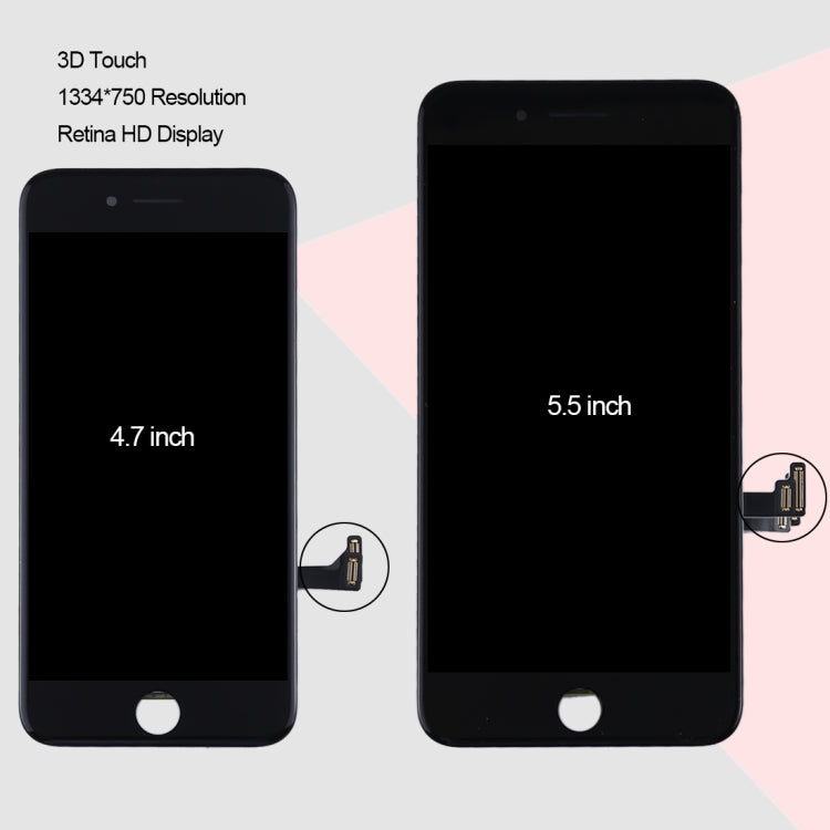 Pantalla LCD Original y Ensamblaje Completo del Digitalizador Para iPhone 8 Plus (Negro)