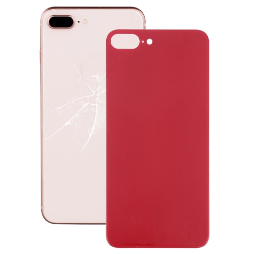 Tapa de Batería Trasera de Cristal con orificio Grande Para Cámara de fácil Reemplazo con Adhesivo Para iPhone 8 Plus (Rojo)
