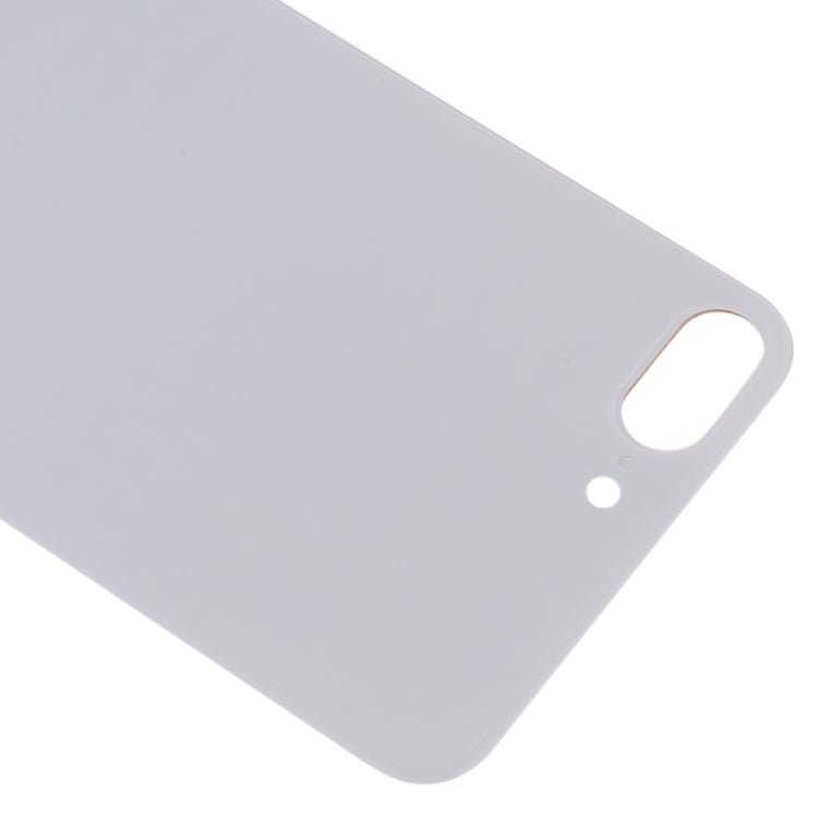 Couvercle de batterie arrière en verre avec trou de caméra facile à remplacer avec adhésif pour iPhone 8 Plus (Blanc)