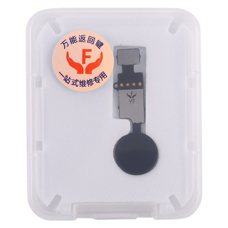 Botón de Inicio con Cable Flex (no Soporte de identificación de Huellas Dactilares) Para iPhone 8 Plus / 7 Plus / 8 / 7 (Negro)