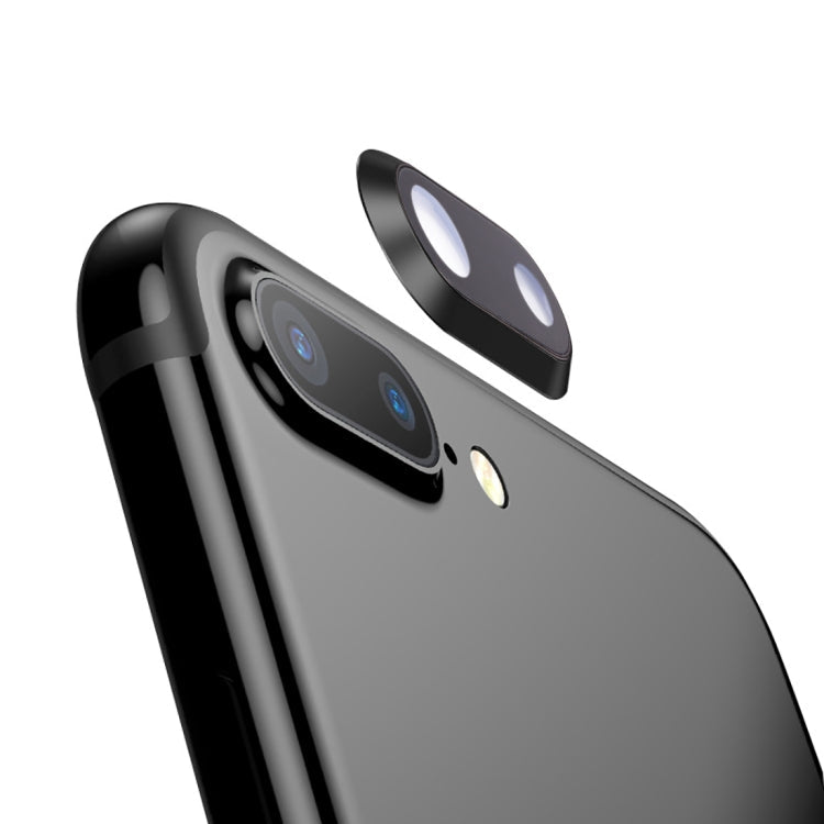 Anneau d'objectif de caméra arrière pour iPhone 8 Plus (Noir)