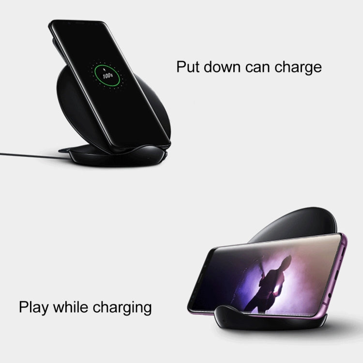 For Samsung S9 10W Double Boils Qi Wireless Stand Charger Fast with Cooling Fan