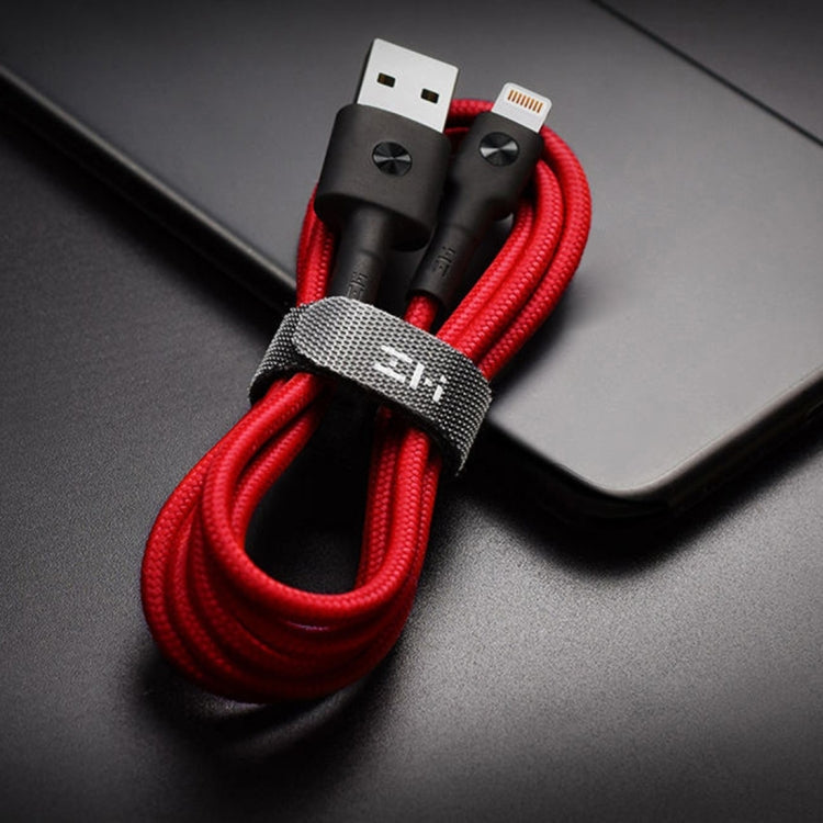 Câble de chargement Xiaomi ZMI Original MFI tressé 1M ZMI 8 broches vers USB (rouge)