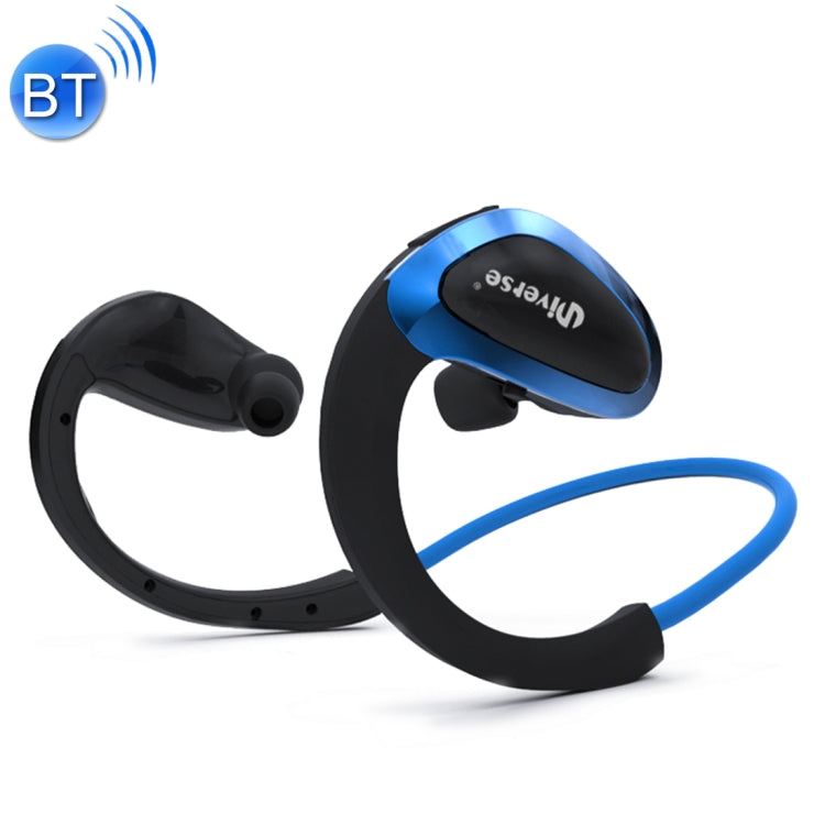 Universe XHH-802 Sports IPX4 Auriculares impermeables Auriculares Stereo Inalámbricos Bluetooth con Micrófono Para iPhone Samsung Huawei Xiaomi HTC y otros Teléfonos Inteligentes (Azul)