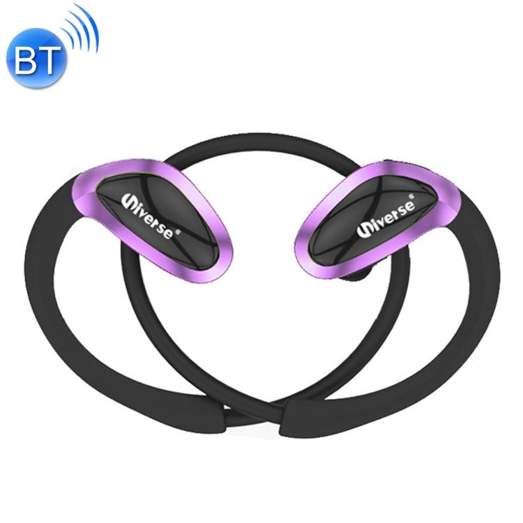 Universe XHH-802 Sports IPX4 Waterproof Wireless Bluetooth Stereo Headphones with Mic for iPhone Samsung Huawei Xiaomi HTC and Other Smart Phones (Purple)