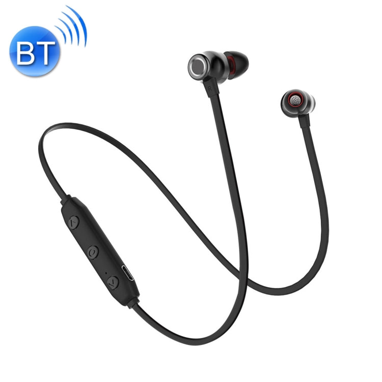 XRM-X5 Sports IPX4 Waterproof Magnetic Headphones Wireless Bluetooth V4.1 Stereo In-Ear Headphones For iPhone Samsung Huawei Xiaomi HTC and other Smart Phones (Black)