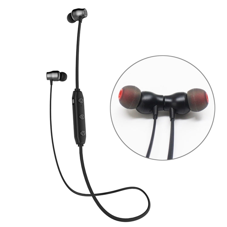 XRM-X5 Sports IPX4 Écouteurs magnétiques étanches sans fil Bluetooth V4.1 Écouteurs intra-auriculaires stéréo pour iPhone Samsung Huawei Xiaomi HTC et autres téléphones intelligents (Noir)