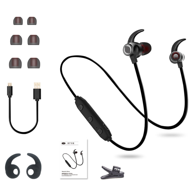 XRM-X5 Sports IPX4 Écouteurs magnétiques étanches sans fil Bluetooth V4.1 Écouteurs intra-auriculaires stéréo pour iPhone Samsung Huawei Xiaomi HTC et autres téléphones intelligents (Noir)