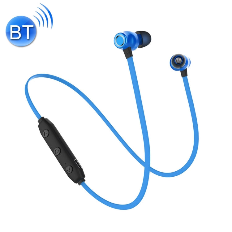 XRM-X5 Sports IPX4 Waterproof Magnetic Headphones Wireless Bluetooth V4.1 Stereo In-Ear Headphones For iPhone Samsung Huawei Xiaomi HTC and other Smart Phones (Blue)
