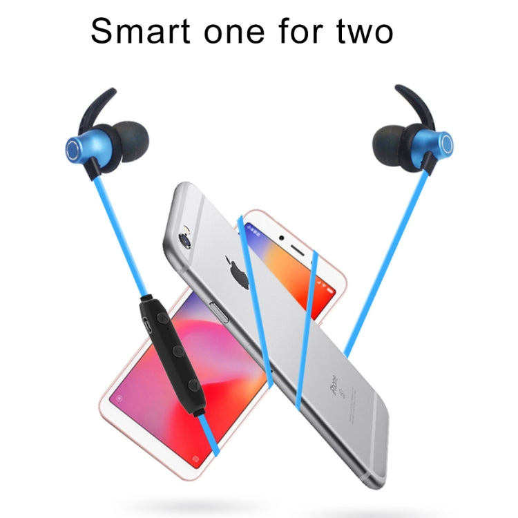 XRM-X5 Sports IPX4 Écouteurs magnétiques étanches sans fil Bluetooth V4.1 Écouteurs intra-auriculaires stéréo pour iPhone Samsung Huawei Xiaomi HTC et autres téléphones intelligents (Bleu)
