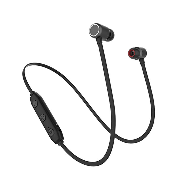 XRM-X4 Sports IPX4 Waterproof Magnetic Headphones Bluetooth V4.2 Wireless Stereo Headphones with Mic for iPhone Samsung Huawei Xiaomi HTC and Other Smart Phones (Black)