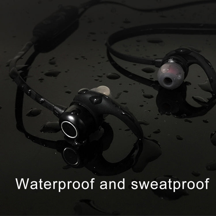 XRM-X4 Sports IPX4 Waterproof Magnetic Headphones Bluetooth V4.2 Wireless Stereo Headphones with Mic for iPhone Samsung Huawei Xiaomi HTC and Other Smart Phones (Black)