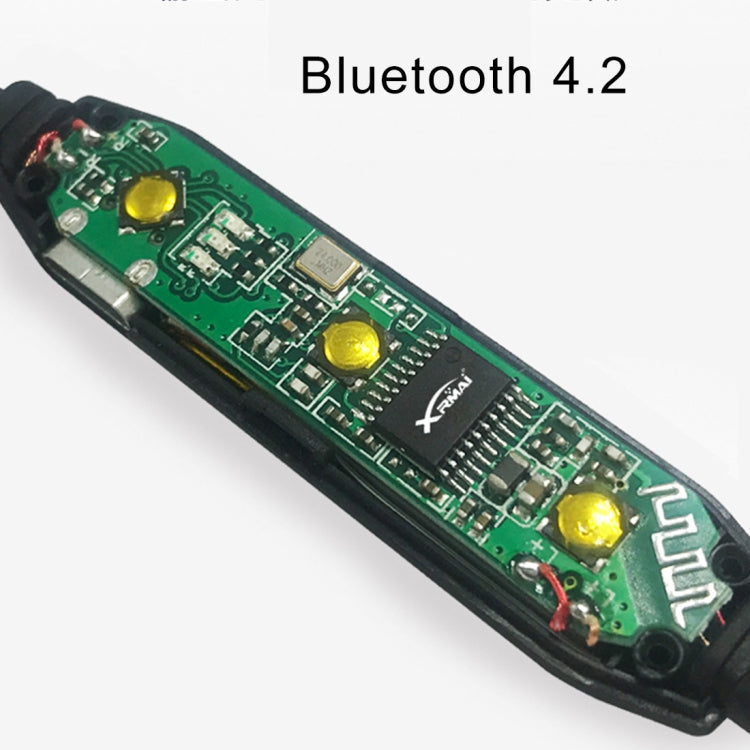 XRM-X4 Sports IPX4 Casque magnétique étanche Bluetooth V4.2 Casque stéréo sans fil avec micro pour iPhone Samsung Huawei Xiaomi HTC et autres téléphones intelligents (Bleu)