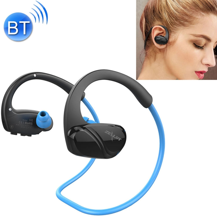 ZEALOT H6 Stereo de alta calidad HiFi Inalámbrico para el cuello Auriculares Deportivos Bluetooth 4.0 Auriculares internos con Micrófono