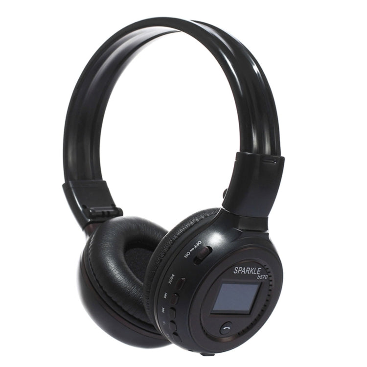 ZEALOT B570 Auriculares Stereo Inalámbricos con subwoofer Bluetooth con diseño de Pantalla LED en Color y Micrófono HD y FM Para Teléfonos Móviles tabletas y computadoras Portátiles admite Tarjeta TF de 32 GB como máximo (Marrón)