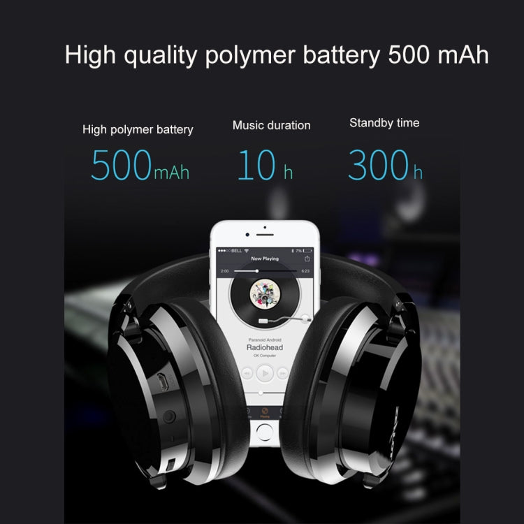 ZEALOT B21 Auriculares Stereo Inalámbricos con subwoofer Bluetooth 4.0 con Cable con Conector de Cable de Audio Universal de 3.5 mm y Micrófono HD Para Teléfonos Móviles tabletas y Portátiles (Plateado)