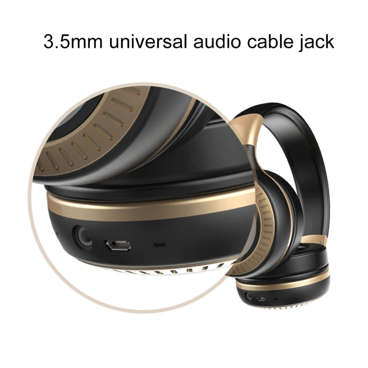 ZEALOT B20 Wireless Stereo Headphones with Bluetooth 4.0 Subwoofer with Universal 3.5mm Audio Cable and HD Mic for Mobile Phones Tablets and Laptops (Gold)
