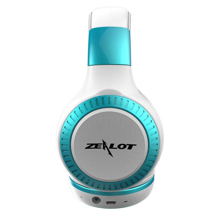 ZEALOT B20 Casque stéréo sans fil avec caisson de basses Bluetooth 4.0 avec câble audio universel 3,5 mm et micro HD pour téléphones portables, tablettes et ordinateurs portables (Bleu)