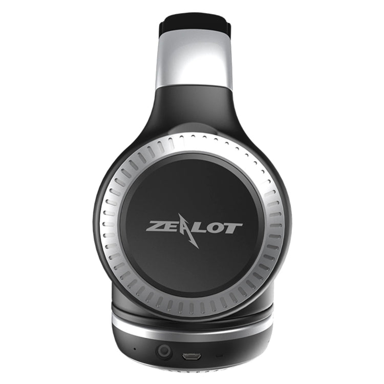 ZEALOT B20 Casque stéréo sans fil avec caisson de basses Bluetooth 4.0 avec câble audio universel 3,5 mm et micro HD pour téléphones portables, tablettes et ordinateurs portables (Argent)