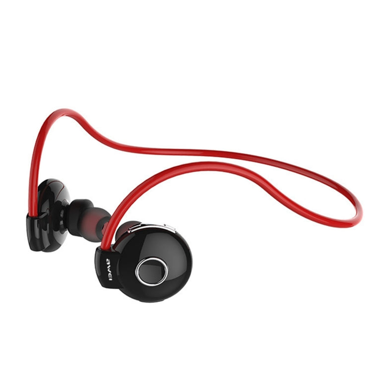 AWEI A845BL Sports Bluetooth CSR4.1 Wireless In-Ear Headphones with Mic for iPhone Samsung Huawei Xiaomi HTC and Other Smartphones All Audio Devices (Red)