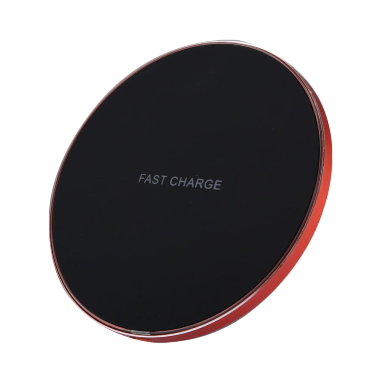 Q21 Quick Charge Wireless Charging Station with Indicator Light for iPhone Galaxy Huawei Xiaomi LG HTC and other QI Standard Smartphones (Red)