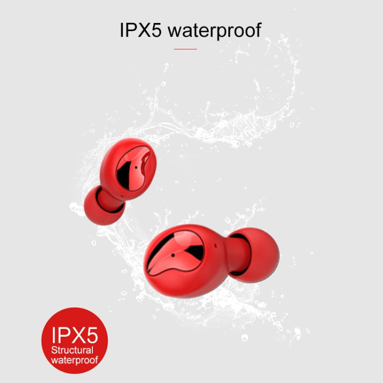 Xi9 Wireless Sports Charging Bin In-ear 5.0 Mini Auricular Bluetooth (Negro Rojo)
